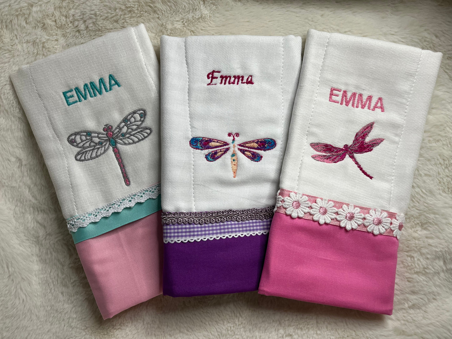 Soft & Stylish Baby Burp Diapers with Custom Name