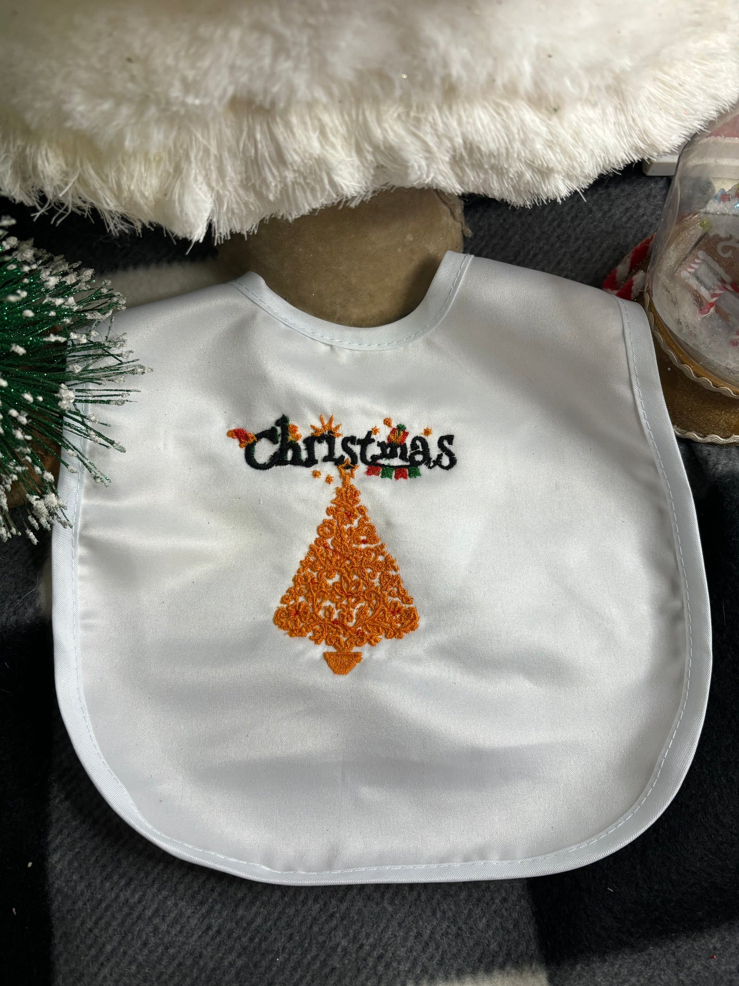 Customizable Blank Baby Bibs (Christmas Season)