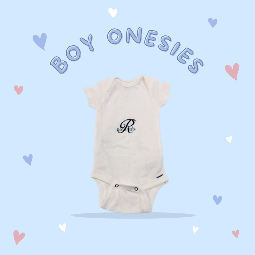 Personalized Adorable Baby Onesies with Custom Name & Initial